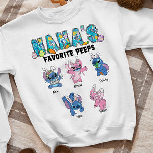 Personalized Gifts For Grandma Shirt Nana's Favorite Peeps 01OHHN260224 - 2D Shirts - GoDuckee