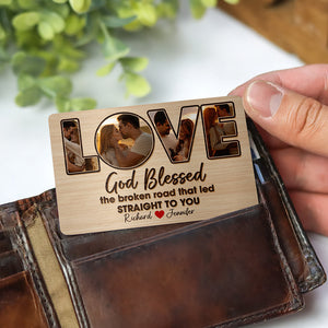 Custom Photo Gifts For Couple Aluminum Wallet Card 01xqqn020125 - Wallet Card - GoDuckee