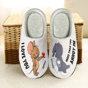 I Love You-Personalized Home Slippers-Gift For Christmas- Couple Gift-01qhqn241023 - Shoes - GoDuckee