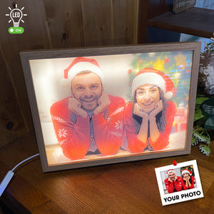 Gifts For Couple - Friends, Personalized Light Picture Frame - Poster & Canvas - GoDuckee