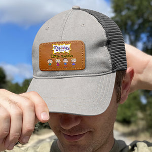 Personalized Gifts For Dad Leather Patch Hat 01naqn170524hh Father's Day - Caps - GoDuckee