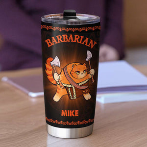 Gift For Cat Lover, Personalized Tumbler, Custom Cat Gamer Tumbler 04NAHN270623 - Tumbler Cup - GoDuckee