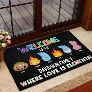 Family 02htpu141223, Personalized Doormat - Doormat - GoDuckee