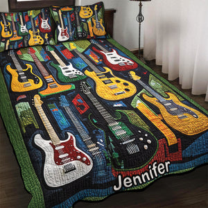Personalized Gifts For Guitar Lovers Quilt Bed Set 09QNQN301224 - Blanket - GoDuckee