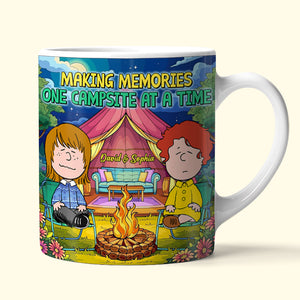Personalized Gifts For Couple Coffee Mug 02xqtn181224hh Making Memories One Campsite At A Time - Coffee Mug - GoDuckee