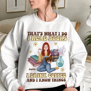 Personalized Gifts For Book Lover Shirt Read Books Drink Coffee 02ACDT010324PA - 2D Shirts - GoDuckee