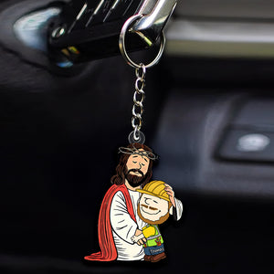 Personalized Gifts For Christians Keychain, Jesus Christ Support Your Job 02qhqn160125hg - Keychains - GoDuckee