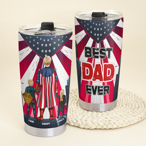 Personalized Gifts For Dad Tumbler Best Dad Ever 02topu140425hg - Tumbler Cup - GoDuckee