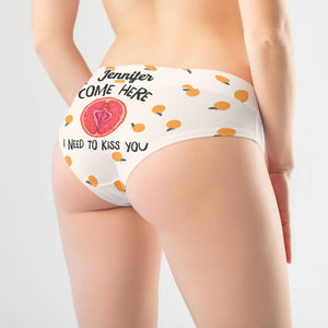 Persnalized Gift For Couple Women's Briefs I Need To Kiss You - Boxers & Briefs - GoDuckee