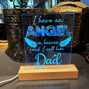 I Have An Angel In Heaven, Custom Photo Heaven 3D LED Light, Heaven Gift - Led Night Light - GoDuckee