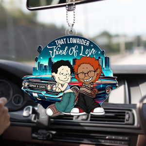 Personalized Gifts For Couple Car Ornament, Lowrider Car Lover 05qhpu030125hg - Ornament - GoDuckee