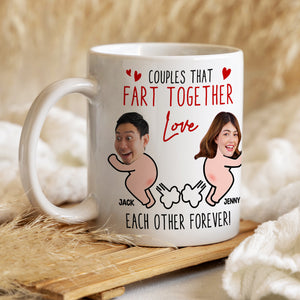 Couples - Love Each Other Forever, Funny Custom Face Coffee Mug, Gift For Couple, Valentine's Gifts - Coffee Mug - GoDuckee