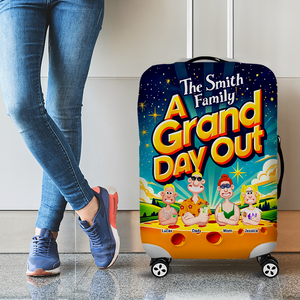 Personalized Gifts For Family Luggage Cover, A Grand Day Out 01tgpu200125pa - Luggage Covers - GoDuckee