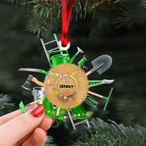 Gift For Gardening, Personalized Acrylic Ornament, Gardening Stuffs Ornament, Christmas Gift - Ornament - GoDuckee