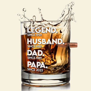 Dad Bullet Glass - Personalized Gift For Dad 04ACPU170525 - Bullet Glass - GoDuckee