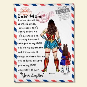 I'm Lucky To Have You Personalized Mom And Daughter Blanket 02DNPO050423TM - Blanket - GoDuckee