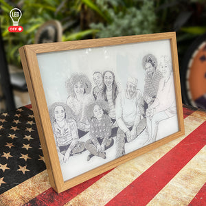 Gifts For Family, Personalized Light Picture Frame - Poster & Canvas - GoDuckee