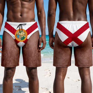 US States Men's Beach Shorts - Personalized Gifts For Him 03naqn130726
