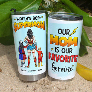 Gift For Mom, Personalized Tumbler, Mom And Kids Tumbler, Mother's Day Gift 05HUHN310323TM - Tumbler Cup - GoDuckee