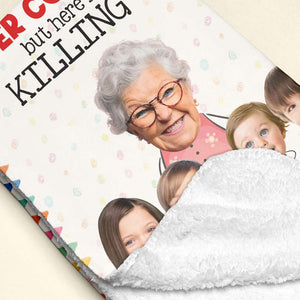 I Never Dreamed I Would Be A Super Cool Nana, Gift For Grandparents, Personalized Blanket, Custom Photo Blanket - Blanket - GoDuckee