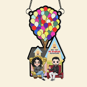 Personalized Gifts For Couple Suncatcher Ornament 04kapu040724 - Ornament - GoDuckee