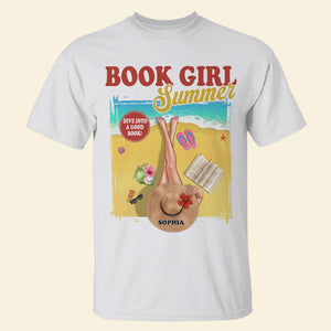Personalized Gifts For Book Lovers Shirt Book Girl Summer: Dive into a good book - 2D Shirts - GoDuckee