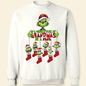 Grandmas Be A Nana, Personalized 02OHPU141123 Shirt, Christmas Gift For Family - Shirts - GoDuckee