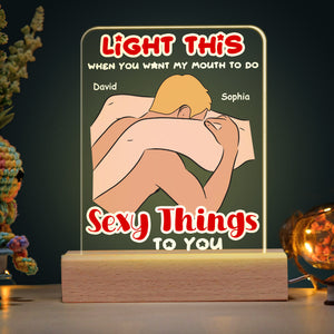 Personalized Gifts For Couple LED Light Make Love Couple 07OHDT080124 - Led Night Light - GoDuckee