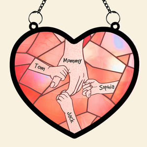 Personalized Gifts For Mom Suncatcher Window Hanging Ornament 03qhtn250424 - Ornaments - GoDuckee