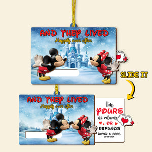 Personalized Gifts For Couple Wooden Slider Ornament 01qhtn181024 - Ornament - GoDuckee