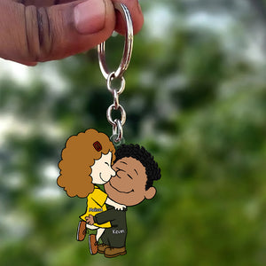 Personalized Gifts For Couple Keychain, Custom Job 01qhqn160125hg - Keychains - GoDuckee