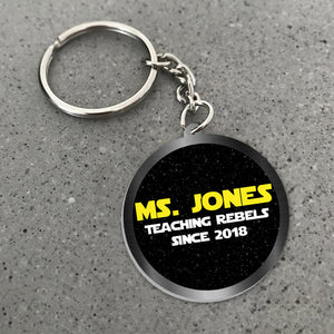 Best Teacher, Personalized Keychain, Gifts For Teacher, 05napo250723tm - Keychains - GoDuckee