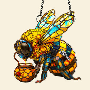 Bee Suncatcher Ornament Personalized Gifts for Bee Lovers 01HUDT180725 - Ornament - GoDuckee