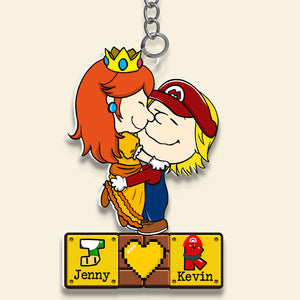 Personalized Gifts For Couple Keychain, Couple Game Lover 04TGDT060225HG - Keychains - GoDuckee