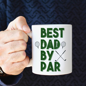 Best Dad By Par Personalized MUg, Gift For Father's Day - Coffee Mug - GoDuckee