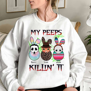 Personalized Gifts For Family Shirt My Peeps Killin It 01KAPU210224 - 2D Shirts - GoDuckee
