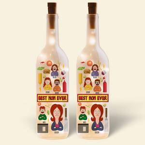Personalized Gifts For Mom Bottle Lamp 01topu140225hg Best Mom Ever - Bottle Lamp - GoDuckee
