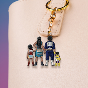 Personalized Gifts For Family Keychain Anime Family 01QHHU260225HH - Keychains - GoDuckee