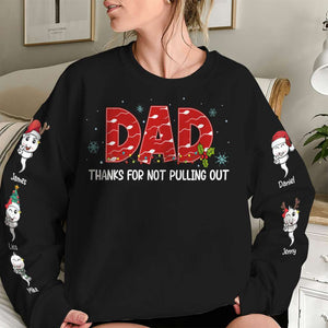 Dad, Thanks For Not Pulling Out, Gift For Dad, Personalized AOP Shirt, Funny Sperm Kids Shirt, Christmas Gift - AOP Products - GoDuckee