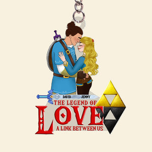 Personalized Gifts For Couple Keychain 04qhtn061224hg Gaming Couple Love Legend - Keychains - GoDuckee