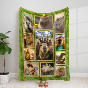 Personalized Gifts For Capybara Lover Blanket 05qhpu261224 - Blanket - GoDuckee