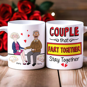 Personalized Gifts For Couple Coffee Mug Couple Fart Together 04OHQN110225PA-Homacus