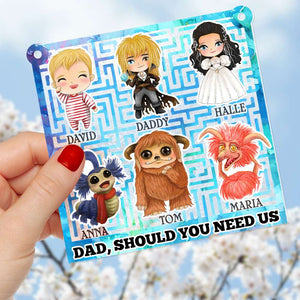 Personalized Gifts For Dad Suncatcher Window Hanging Ornament 03dtdt300424 - Ornaments - GoDuckee