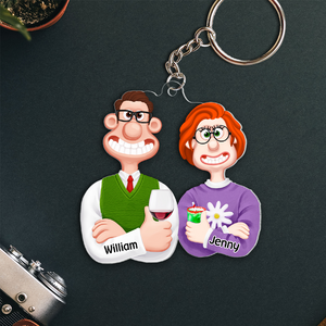 Personalized Gifts For Couple Keychain 061ACPU121124PA - Keychains - GoDuckee