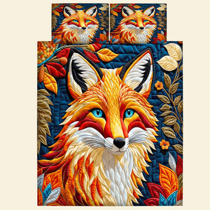 Fox Lovers Quilt Bed Set 041HUDT180125 - Blanket - GoDuckee