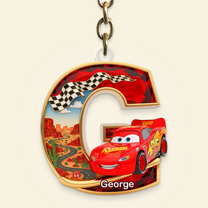 Car Keychain - Personalized Gifts For Cartoon Lover 02OHPU010725 - Keychains - GoDuckee