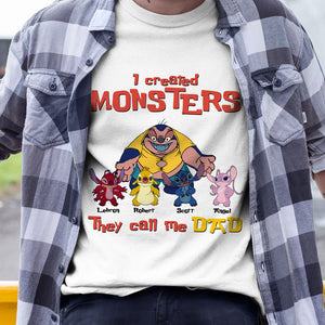 I Created Monsters They Call Me Dad, Personalized Shirt 05DNPO300523 - Shirts - GoDuckee