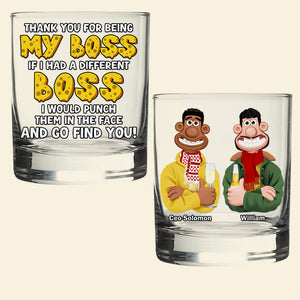 Personalized Funny Gifts For Boss Whiskey Glass 05tgtn120225pa - Whiskey Glass - GoDuckee
