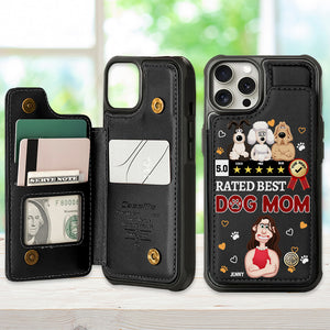 Personalized Gift For Dog Lover Leather Flip Wallet Phone Case 05XQMH200225PA - Phone Case - GoDuckee