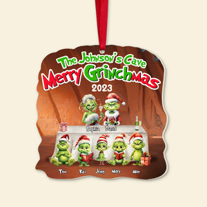 Merry Christmas, Personalized Family Ornament, PW-03HTTN260923, Xmas Gift - Ornament - GoDuckee